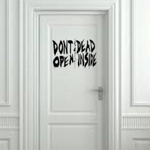 Vinyl Door sticker Dead Inside from The Walking Dead Wall Decal DIY Door Decals Removable Wall Stickers Art Vinyl Home HQ231