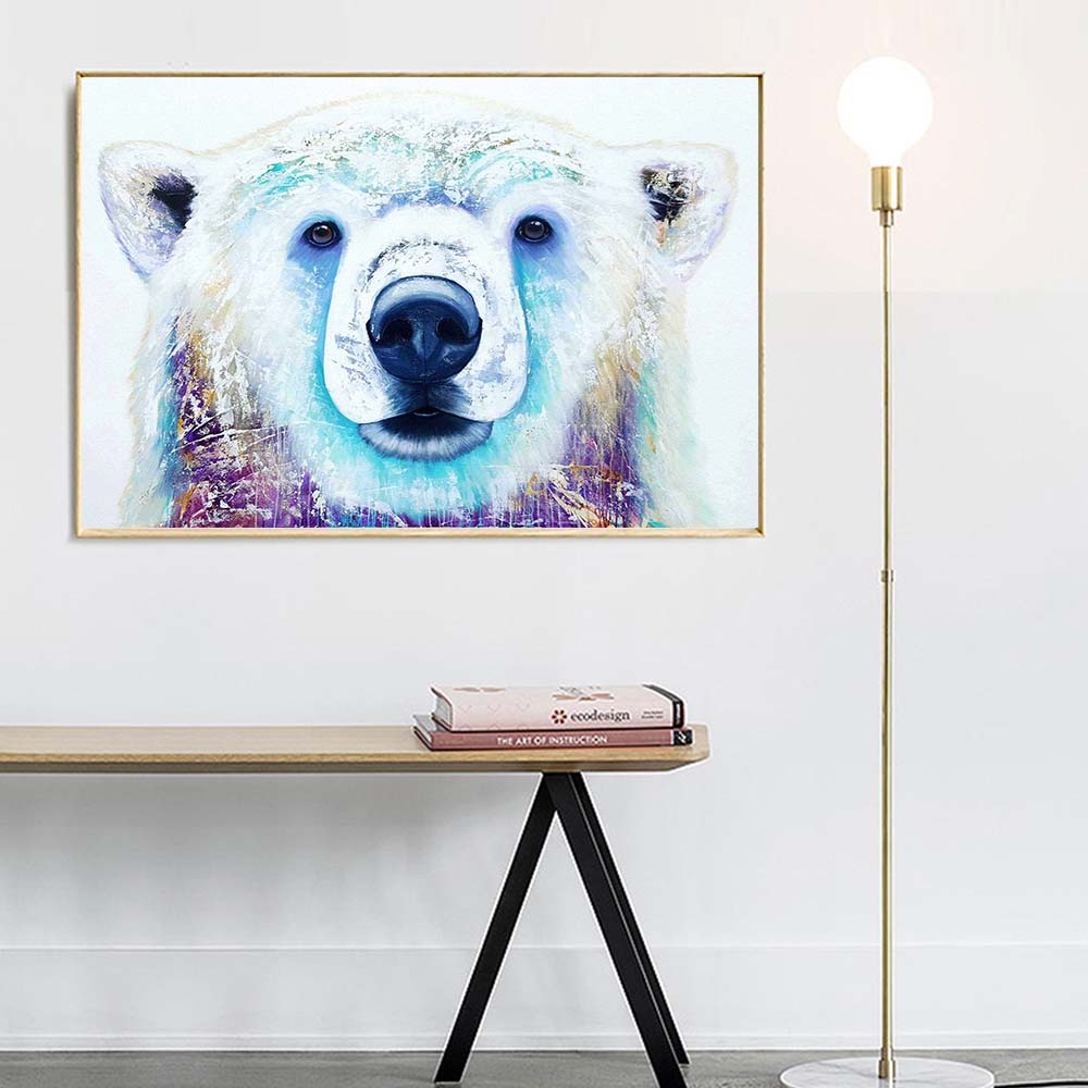 WANGART-Canvas-Print-Pictures-Posters-Decorative-Wall-White-Bear-Animal-Oil-Painting-Wall-Picture-For-Living-3.jpg