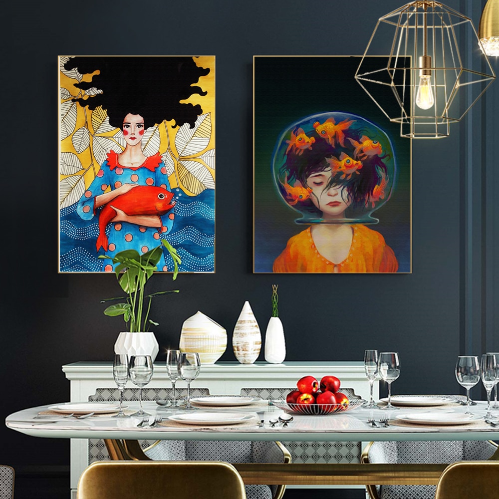 WANGART-Nordic-Oil-Painting-Girl-Fish-Cuadros-Wall-Art-picture-Romantic-Canvas-prints-Harvest-Cartoon-for.jpg