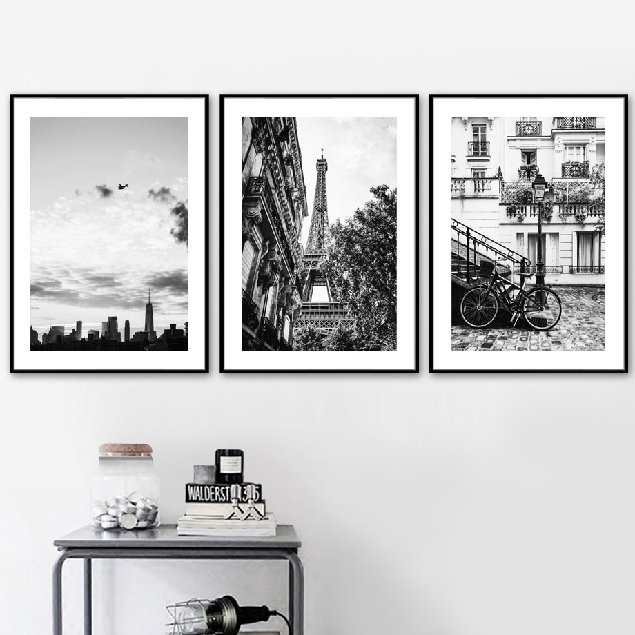 Wall-Art-Canvas-Painting-Black-White-Paris-Tower-Brooklyn-Bridge-Nordic-Posters-And-Prints-Wall-Pictures-2.jpg