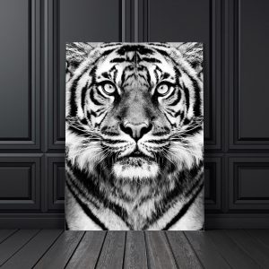 Wall Art Canvas Painting Black White Tiger Photo Nordic Posters And Prints Club Decoration Wall Pictures For Living Room Salon