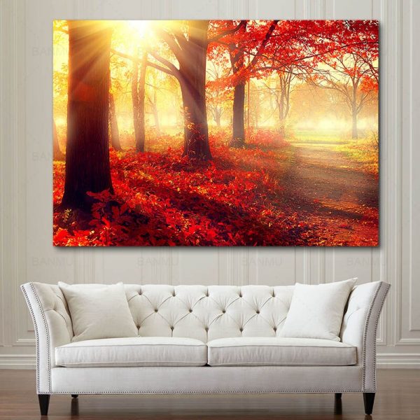 Hand Painted Spray Painting Picture Poster Abstract Yellow Flowers