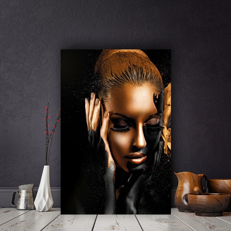Wall-Art-Canvas-Prints-Black-Gold-Nude-African-Woman-Painting-Home-Decoration-Pictures-Modular-Frame-For-2.jpg