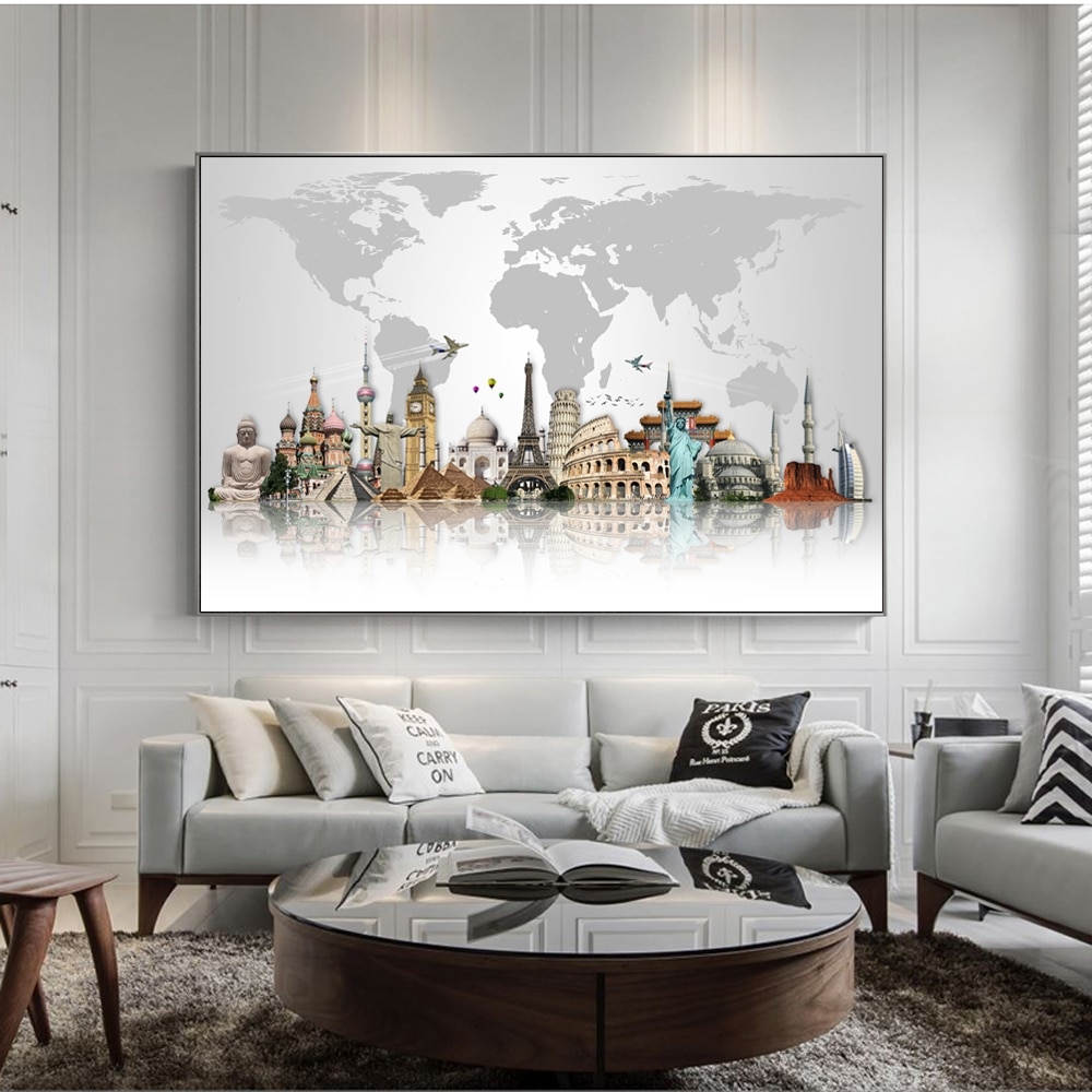 World-Famous-Building-Wall-Art-Canvas-Painting-Posters-and-Prints-World-Tourist-Attraction-Map-Modern-Pictures-1.jpg