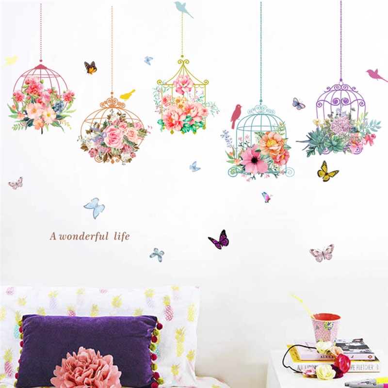 colorful-garden-plants-flower-wall-stickers-for-kids-rooms-home-decor-3d-vivid-wall-decals-pvc-2.jpg