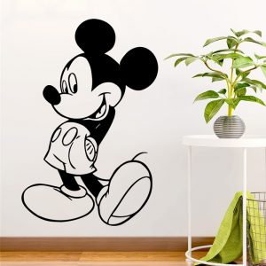 disney mickey mouse wall stickers for kids rooms home decor accessories cartoon wall decals vinyl mural art diy wallpaper