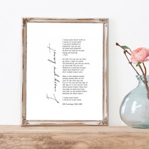 ee Cummings Poems Typography Canvas Poster Minimalist Quote Prints Scandinavian Art Painting Picture Home Bedroom Wall Decor