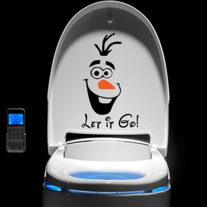 funny snowman olaf let it go wall stickers bedroom window home decor disney frozen wall decals vinyl mural art free shipping