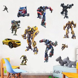 transformation  Wall Sticker Boys Nursery Vinyl Decal Art Mural Decor Poster  D114 Free Shipping