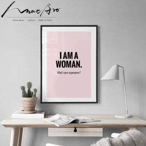 wall art canvas painting wall pictures for living room decoration Pink modern Nordic posters and prints