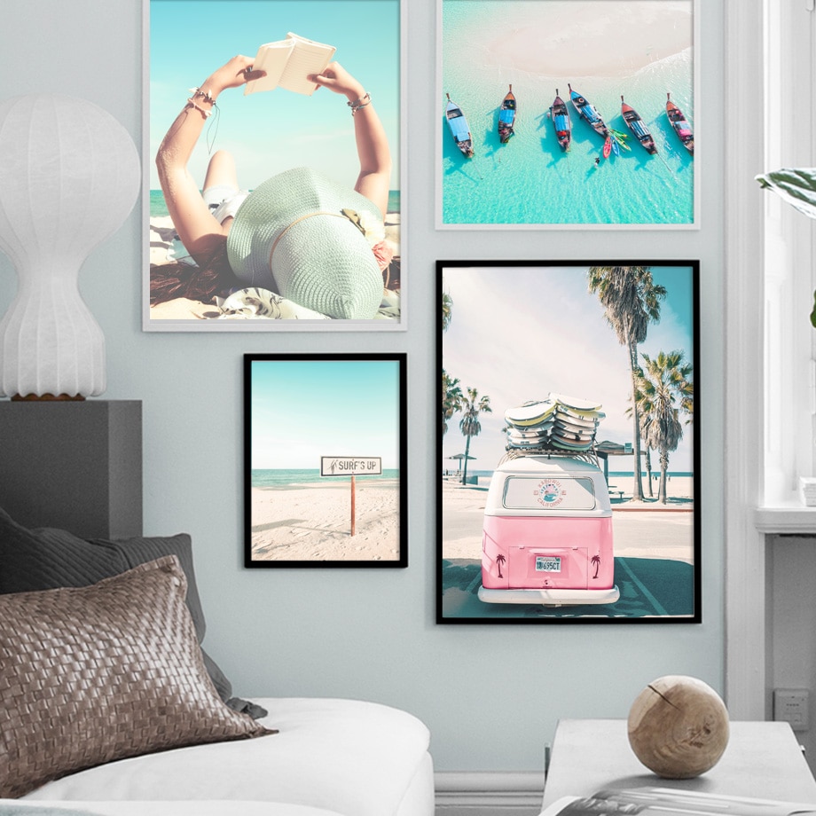 Beach-Car-Boat-Bridge-Wall-Art-Canvas-Painting-Nordic-Posters-And-Prints-Wall-Pictures-For-Living-2.jpg