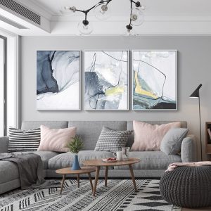 Morden Canvas Painting watercolor line Prints Art Posters Prints Abstract Art Wall Ink painting Pictures Living Room Home Decor