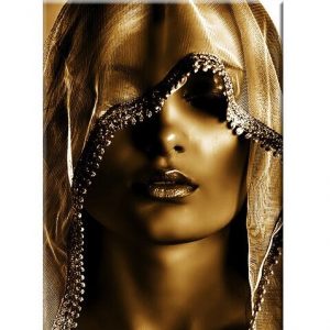 Fashion Modern Woman Indian Canvas Prints Painting Black Girl Makeup Posters and Prints Scandinan Picture for Living Room Decor 8