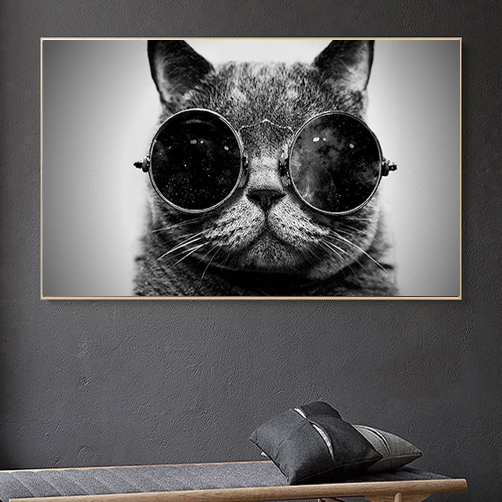 Cat-With-Glasses-Galaxy-Glasses-Cat-Funny-Art-Canvas-Painting-Wall-Art-Poster-Printings-Pictures-For-4.jpg