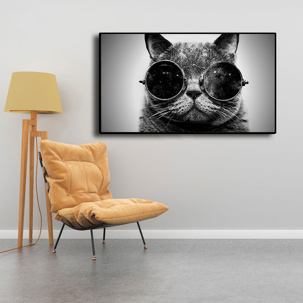 Cat-With-Glasses-Galaxy-Glasses-Cat-Funny-Art-Canvas-Painting-Wall-Art-Poster-Printings-Pictures-For.jpg