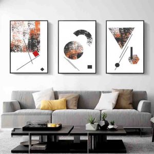 Modern Abstract Canvas Painting Geometry Wall Art Poster and Print Decorative Picture for Bedroom Living Room Cuadros Decoration