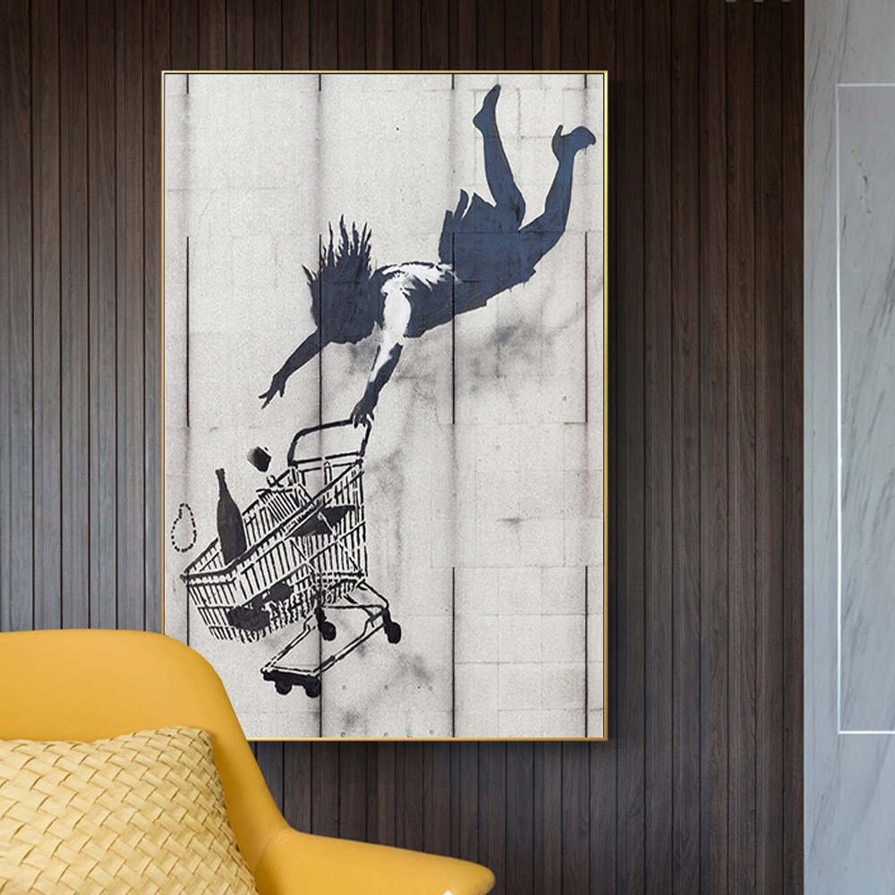 Modern-Fashion-Canvas-Painting-Shopping-Cart-and-Girl-Picture-Wall-Art-Posters-and-Printing-Scandinan-for-2.jpg