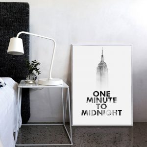 Modern Minimalist Home Decoration Black White Bird Canvas Painting Wall Art Posters and Prints Building Picture for Living Room