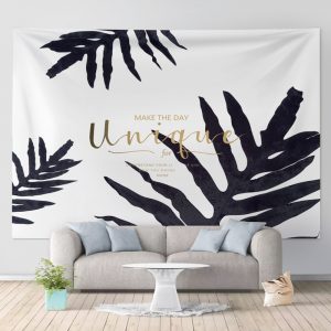 Tropical Palm Tree Leaves Tapestry Wall Hanging Seaside Sunset Landscape Tapestries Yoga Beach Towel/Mat Bohemian Decor for Home No14