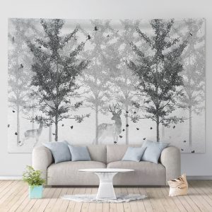 Tropical Palm Tree Leaves Tapestry Wall Hanging Seaside Sunset Landscape Tapestries Yoga Beach Towel/Mat Bohemian Decor for Home No15