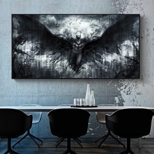 Comics Batman Print Poster Black Cartoon Picture For Home Kids Boy Bedroom Wall Decor Abstract Superhero Wall Art Prints