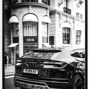 European Wall Painting Retro Handsome Car Modern Home Decoration Frameless Waterproof Ink Printing Canvas Poster