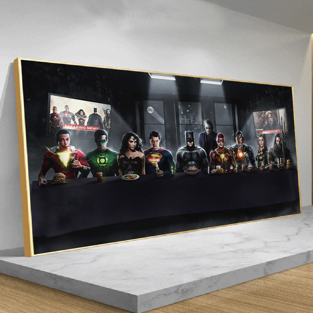 Justice-League-Superheroes-Have-Dinner-Together-Poster-And-Prints-Comics-Picture-Canvas-Wall-Art-Superman-Batman.jpg