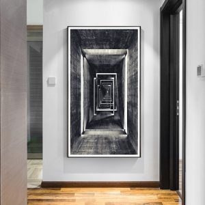 Retro Abstract Geometric Canvas Paintings Abstract Decorative Posters Print Wall Art Pictures POP Living Room Home Office Decor