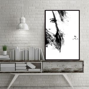 Wall Art Canvas Painting Posters Nordic poster Mysterious Girl Prints Decoration Wall Pictures For Living Room No Poster Frame