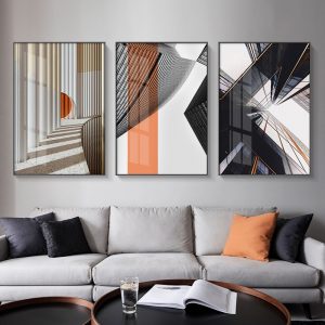 Modern Abstract Building Canvas Poster Print Minimalist Wall Art Picture For Living Room Bedroom Decor Nordic Space Art Painting