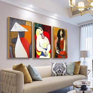 Picasso Abstract Famous Painting Art Posters and Prints Canvas Paintings Wall Art Pictures for Living Room Decor (No Frame)