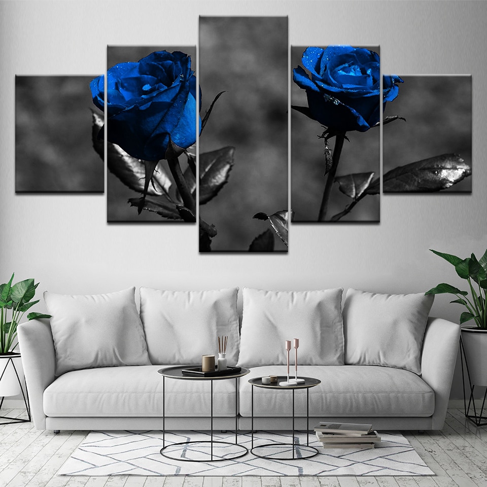 Poster-Pictures-Canvas-Modular-Home-HD-Prints-5-Pieces-Blue-Roses-Flowers-Paintings-Modern-Art-Framed-2.jpg