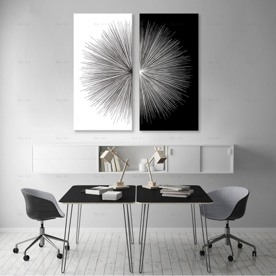 Posters-Canvas-Painting-Prints-2-Piece-Abstract-Wall-Art-Lines-Stripes-Black-and-White-Rays-Pictures-1.jpg