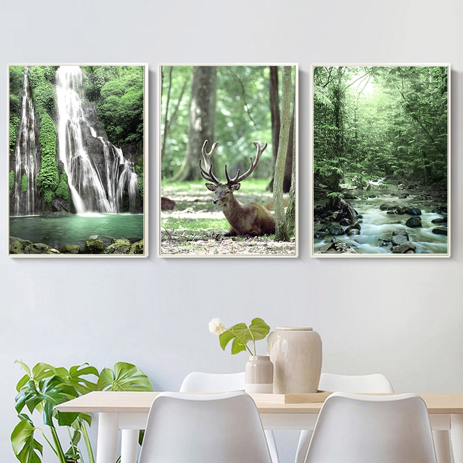 Green-Forest-Grass-Waterfall-Succulents-Quote-Wall-Art-Canvas-Painting-Nordic-Posters-And-Prints-Wall-Pictures-2.jpg