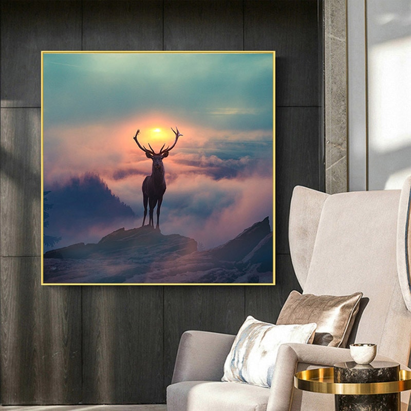Nordic-Style-Forest-Elf-Deer-Canvas-Painting-Animal-Landscape-Posters-and-Prints-Wall-Art-Picture-for-3.jpg
