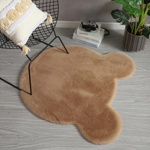 Cute Bear rug super soft carpet Indoor Modern Living room bedroom Antiskid Rug Non-slip mat gray white brown doormat