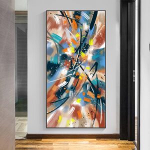 Abstract Color Blocks Modern Canvas Painting Big Size Posters and Prints Interior Gallery Decorative Pictures Wall Art Decor