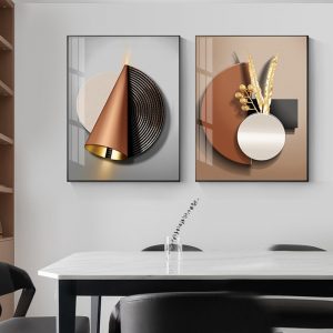 Abstract Geometric Posters and Prints Modern Industrial Canvas Wall Art Home Decoration Painting Picture for Living Room Bedroom