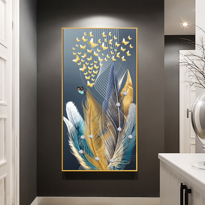 Modern-Blue-Gold-Feather-Butterfly-Abstract-Canvas-Painting-Wall-Art-Print-and-Poster-Picture-for-Living-3.jpg
