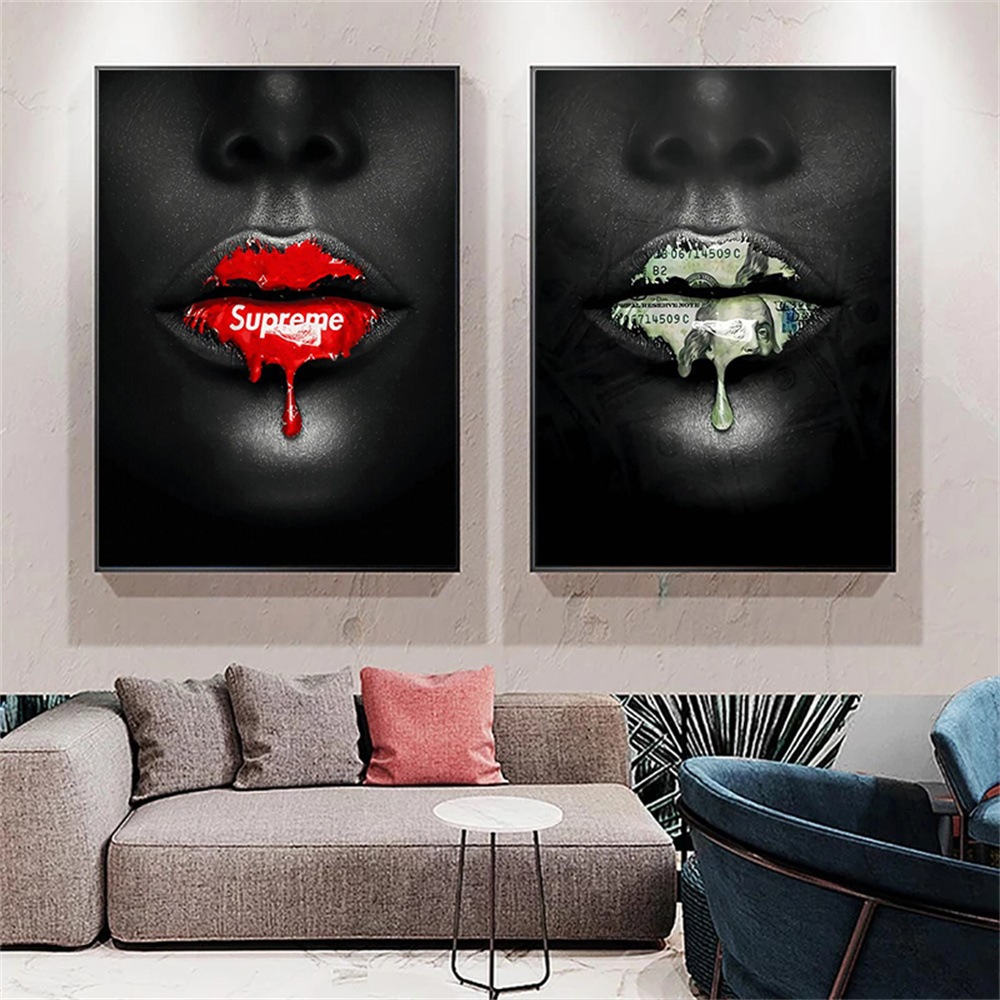 Sexy-African-Woman-Lips-Canvas-Art-Posters-And-Prints-Money-Graffiti-Art-Wall-Painting-Pictures-For-1.jpg