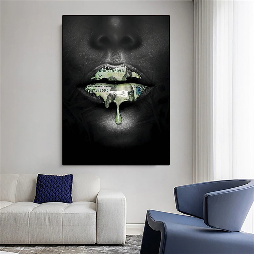 Sexy-African-Woman-Lips-Canvas-Art-Posters-And-Prints-Money-Graffiti-Art-Wall-Painting-Pictures-For-3.jpg