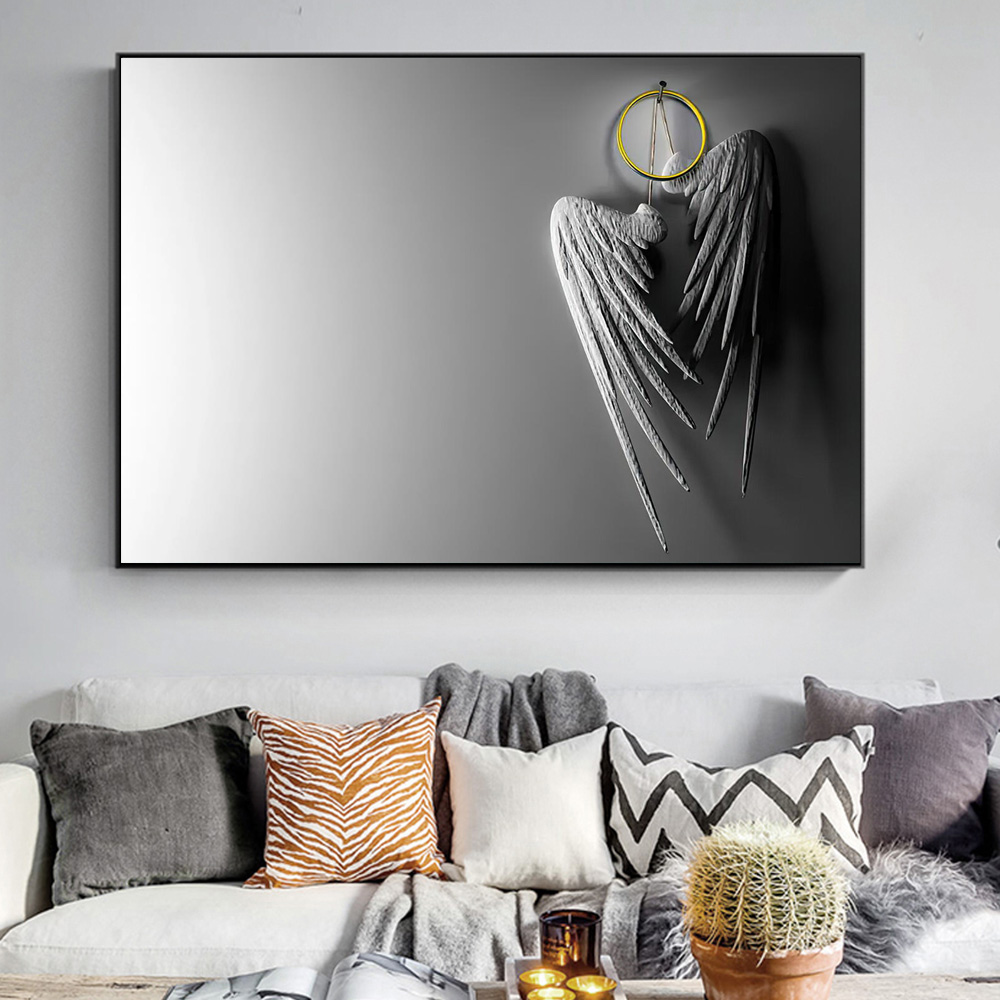 Gray-Angel-Wings-Nordic-Wall-Art-Custom-Prints-Life-Quotes-Decoration-On-Canvas-Poster-Painting-For-1.jpg