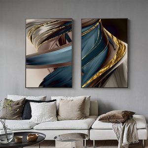 Abstract Art Nordic Line Figure Poster Wall Art Picture For Living Room Canvas Painting Modern Colorful Geometry Home Decoration