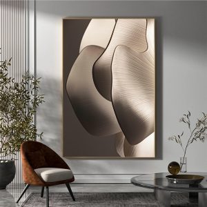 Modern Abstract Petals Stereo Geometric Print Canvas Painting Wall Art Pictures and Poster Cuadros for Living Room Home Decor