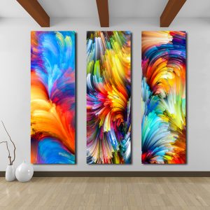 Abstract Art Canvas Painting Colorful Clouds Modern Wall Pictures, Big Size Canvas Art Prints Poster For Living Room Home Decor