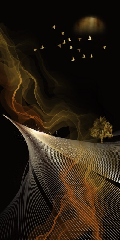 Entrance-Painting-Golden-Leaf-Feather-Poster-Wall-Art-For-Living-Room-Abstract-Luxury-Pictures-Modern-Home