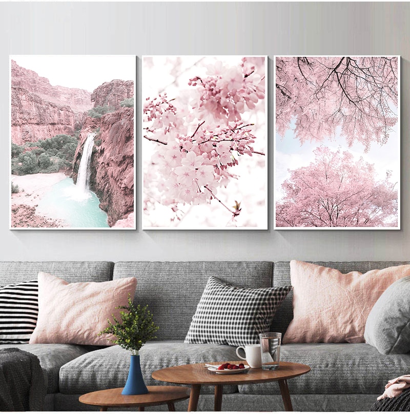 Cherry-Blossoms-Peony-Carnation-Flower-Mountain-Nordic-Posters-And-Prints-Wall-Art-Canvas-Painting-Wall-Pictures-2.jpg
