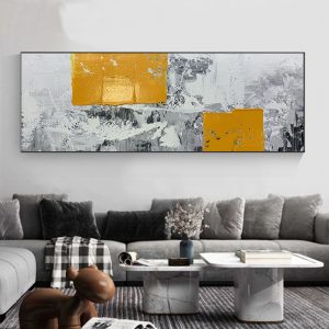 Hand painted abstract modern canvas painting Nordic abstract poster living room wall art image the study decorate household