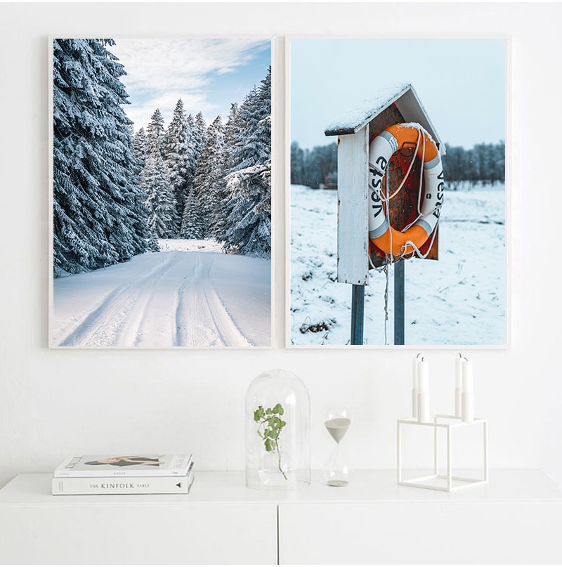 Winter-Snow-Forest-Plant-Animal-Landscape-Canvas-Painting-Nordic-Cow-Wooden-House-Posters-and-Prints-Wall-3.jpg