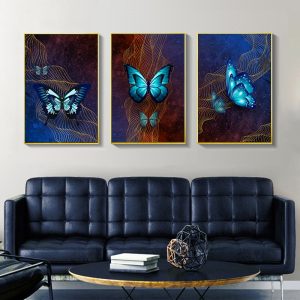 Abstract Wall Art Butterfly Canvas Art Painting Nordic Posters and Prints Home Decoration Wall Pictures for Living Room Decor